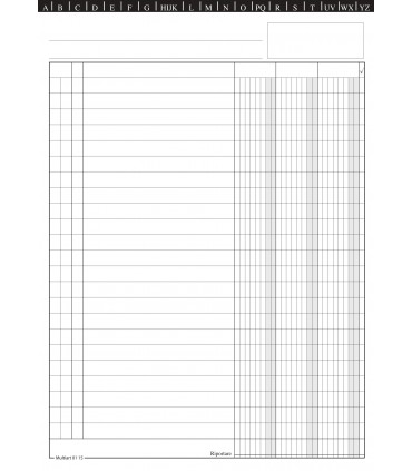 Schede 3 Colonne Mis.210x150 conf. da 100 pz.