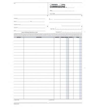 Copia Commissioni 2 Copie F.to A4