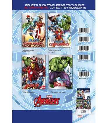 Biglietto Marpimar Avangers conf. da 12 pz. assortiti