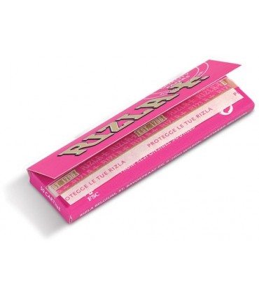Cartina Rizla Corta Rosa conf. da 100 pz.