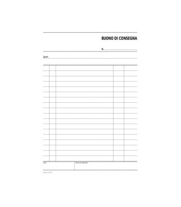 Buoni di Consegne A5 3 copie