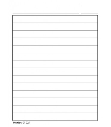 Scheda Rigata Mis.78x105 conf. da 100 pz