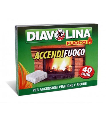 Diavolina Accendifuoco da 40 Cubi