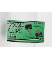 Double Clips Lebez 19mm conf. da 12 pz.