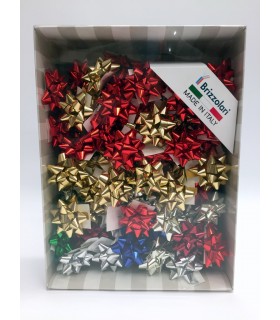 Coccarde lucide conf. da 100 pz. ass   mm. 10
