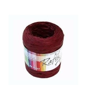 Rafia 100 metri h. 1/2 cm.  colore  Bordeaux