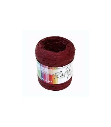 Rafia 100 metri h. 1/2 cm.  colore  Bordeaux