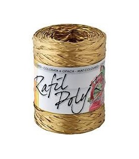 Rafia 200 metri h. 1/2 cm.  colore  oro