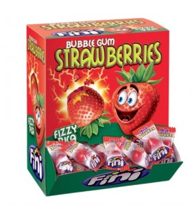 ESPOSITORE A BOCCA DI LUPO FINI GUM FRAGOLA SFUSE CONF. DA 200 PZ.