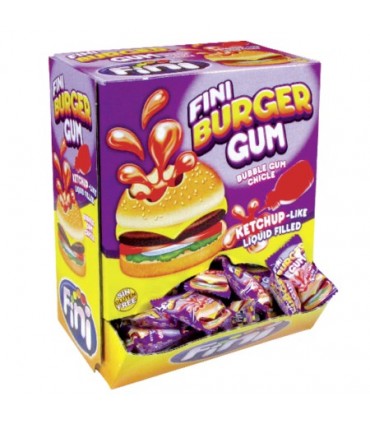 ESPOSITORE A BOCCA DI LUPO FINI GUM BURGER SFUSE DA 200 PZ.