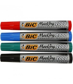 Marcatore Bic 2000 punta tonda conf. da 12 pz. colore blu