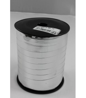 Nastro 250 metri  lucido  h. 1 cm.  colore argento