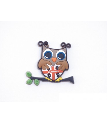 Calamita Gufo 4 Mori in Gomma Morbida 