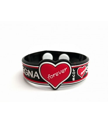 Bracciale I Love Sardegna in Gomma con Chiusura a Bottone