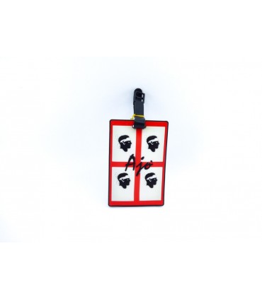 Targa per Valigia Sardegna 4 Mori in Gomma Morbida 