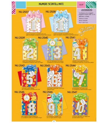 Biglietto Cromo Compleanno "3 Anni" Monosoggetto conf. da 6 pz.