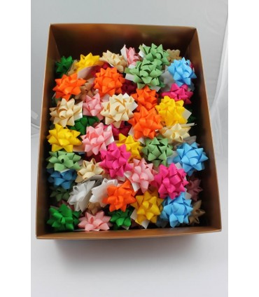 Coccarde in carta conf. da 100 pz. ass   mm. 10