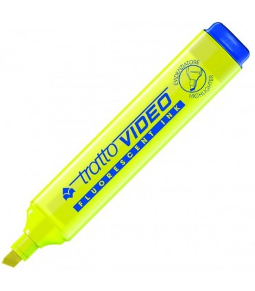 Evidenziatore Tratto Video colore giallo conf. da 20 pz. 