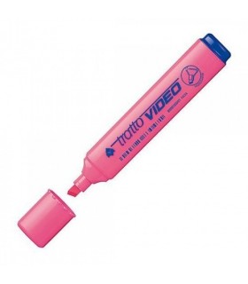 Evidenziatore Tratto Video colore rosa conf. da 20 pz.