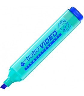 Evidenziatore Tratto Video colore celeste conf. da 20 pz.