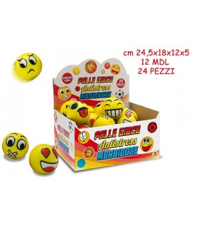 Pallina Smiley Antistress Expo da 24 pz.