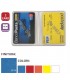 Portacard in PVC Colorato a 2 Tasche Expo da 50 pz. ass. in 5 colori