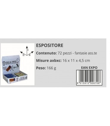 Portacard in PVC Colorato a 2 Tasche Expo da 50 pz. ass. in 5 colori