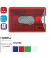 Portacard Morbido in PVC colorato Trasparente ad 1 Scomparto  Expo da 32 pz. ass. in 4 colori