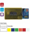 Portacard Morbido in PVC colorato Trasparente a 2 Scomparti  conf.  da 48 pz. ass. in 6 colori