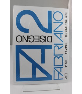 Blocco disegno Fabriano F2 24X33 Riquadrato