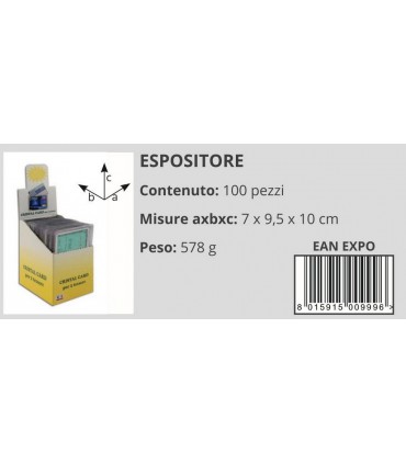 Portacard in PVC a 2 Tasche Expo da 100 pz.