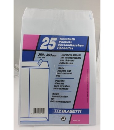 Buste a sacco Blasetti  mis. 25x35   blister da 25 pz