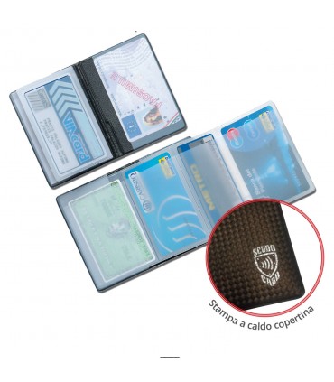 Portacard a 5 Scomparti con Protezione Contactless anti lettura Expo da 24 pz. colori assortiti 