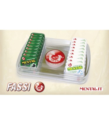 EXPO IN VETRO "RENDIRESTO" PRECARICATO CON 18 SCATOLETTE MENTAL