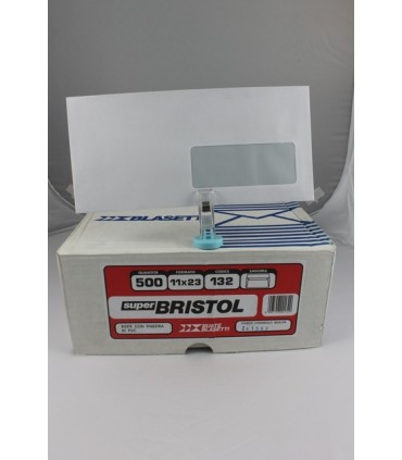 Buste lettera Blasetti  mis. 11X23 con Finestra     Scatola da 500 pz.
