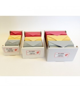 Biglietti da Visita F.TO 9 Perlati conf. da 150 pz. colori Rosso-Argento-Oro