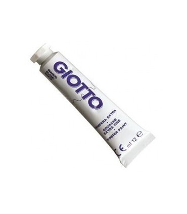 Scatola tempere Giotto da 6pz. tubetto 12ml colore 01 bianco