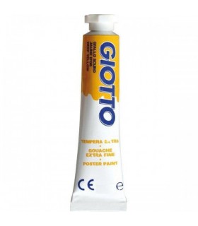 Scatola tempere Giotto da 6pz. tubetto 12ml colore 04 giallo scuro