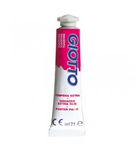 Scatola tempere Giotto da 6pz. tubetto 12ml colore 10 magenta