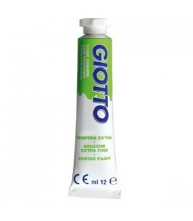 Scatola tempere Giotto da 6pz. tubetto 12ml colore 11  verde cinabro