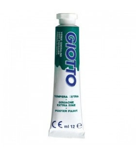 Scatola tempere Giotto da 6pz. tubetto 12ml colore 14 verde smeraldo
