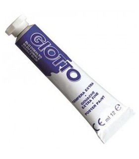 Scatola tempere Giotto da 6pz. tubetto 12ml colore 16 blu cobalto
