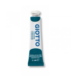 Scatola tempere Giotto da 6pz. tubetto 12ml colore 18 turchese