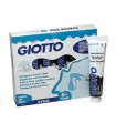 Scatola tempere Giotto da 6pz. tubetto 12ml colore 24 nero