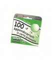 Appendicartelli Lebez in carta gommata SCATOLINA DA 100PZ.