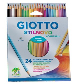 Pastelli Giotto Stilnovo acquarellabile da 24 pz.