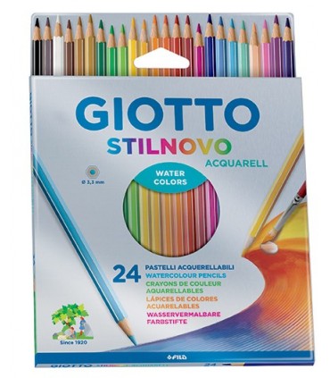 Pastelli Giotto Stilnovo acquarellabile da 24 pz.