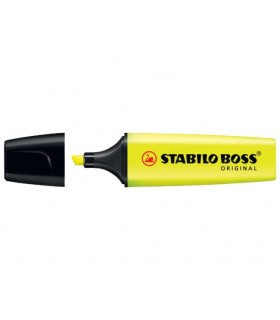 Evidenziatore Stabilo Boss  colore giallo conf. da 10 pz.