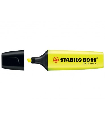 Evidenziatore Stabilo Boss  colore giallo conf. da 10 pz.