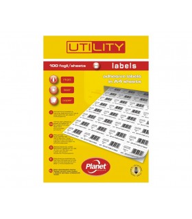 Etichette Adesive A4 Misura 99.1x93.1 conf. da 100 fogli